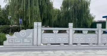 荆门 芝麻灰桥栏杆、河道栏杆安装效果