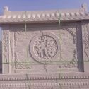 荆门 芝麻白花岗岩屏风，照壁，影壁