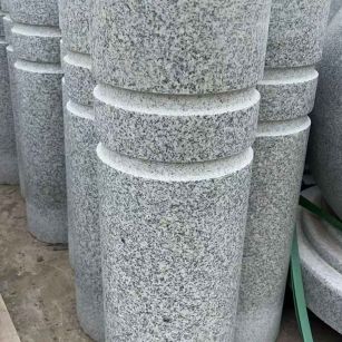 荆门 芝麻白花岗岩挡车柱、隔离柱多少钱