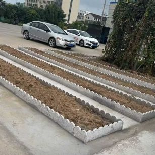 荆门 花边石、花围石、花园石安装效果