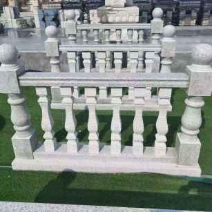 荆门 别墅石材栏杆特写