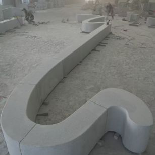 荆门 花岗岩整石坐凳拼装