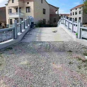 荆门 芝麻灰花岗岩桥栏杆