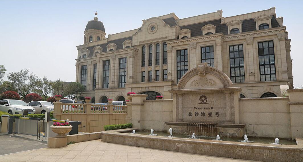 荆门花岗岩黄金麻建筑外墙干挂案例