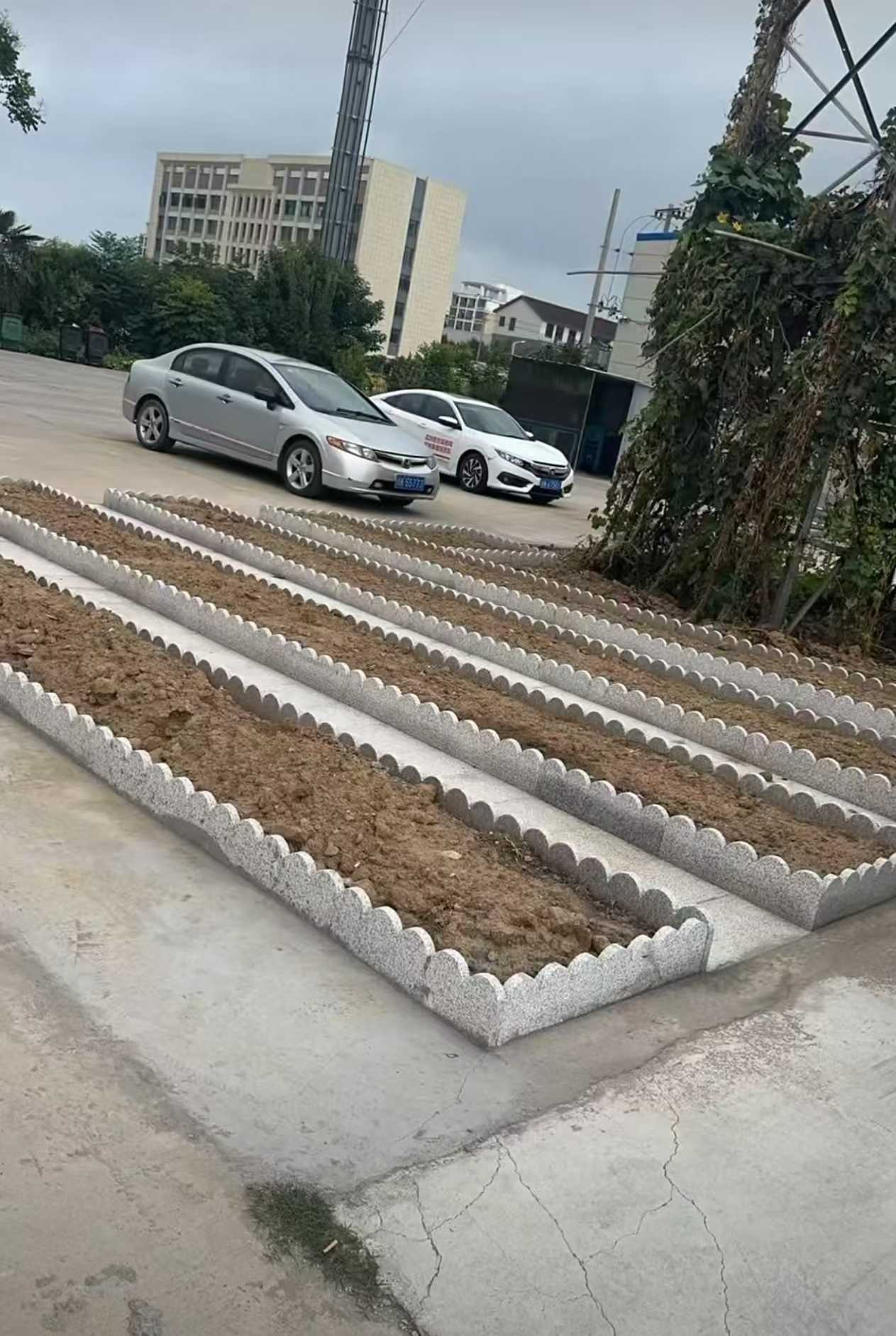 荆门 花边石、花围石、花园石安装效果