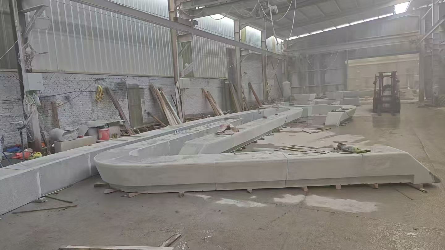 荆门 花岗岩整石坐凳拼装