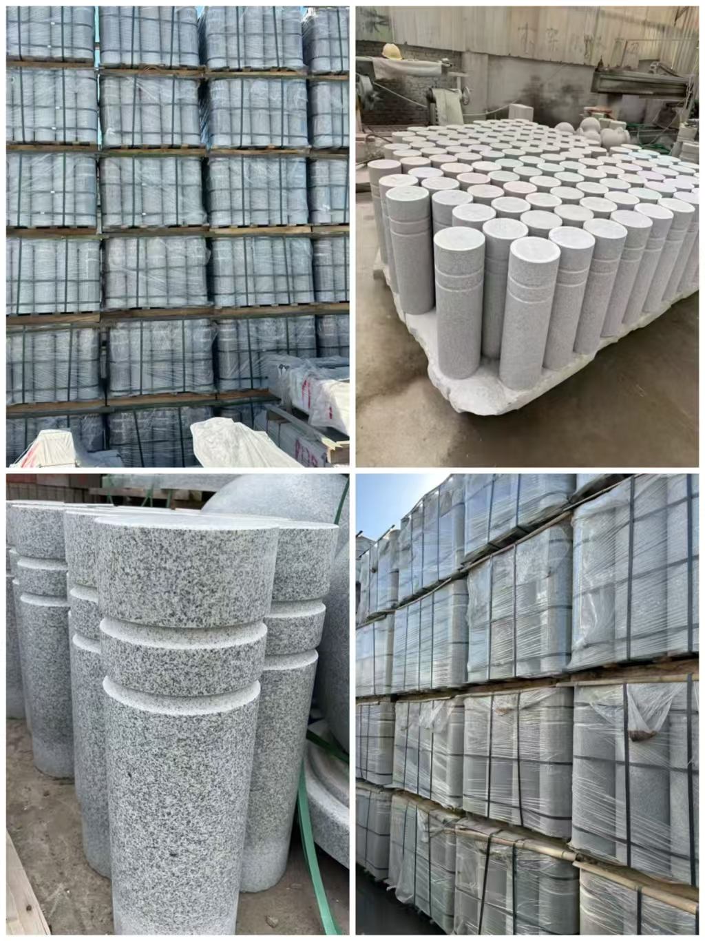 荆门 芝麻白花岗岩挡车柱、隔离柱多少钱